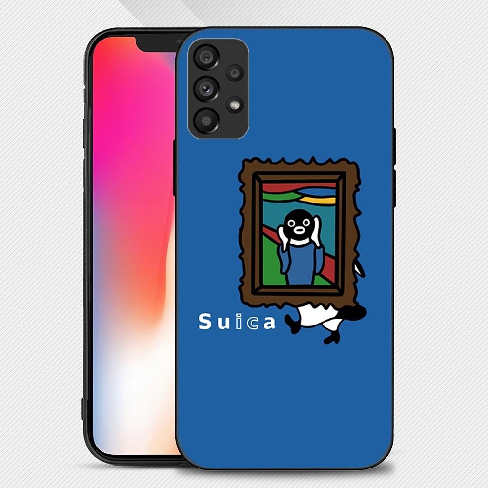 Suica Penguin Kawaii Phone Case For Samsung Galaxy S22 S23 Ultra S21 S20 FE Plus Note 20 Soft Cover