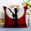 DDeath Note Cushion Cover Washable Linen Pillowcase Soft  for Sofa Bed Cozy Home Room Decor