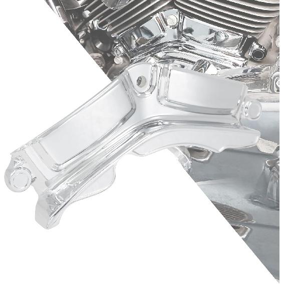 

HDBUBALUS Motorcycle Precision Cylinder Base Cover Frame Case Fit for Harley Touring Electra Street Glide 2017-2024 Softail 2018-2024 (Chrome)