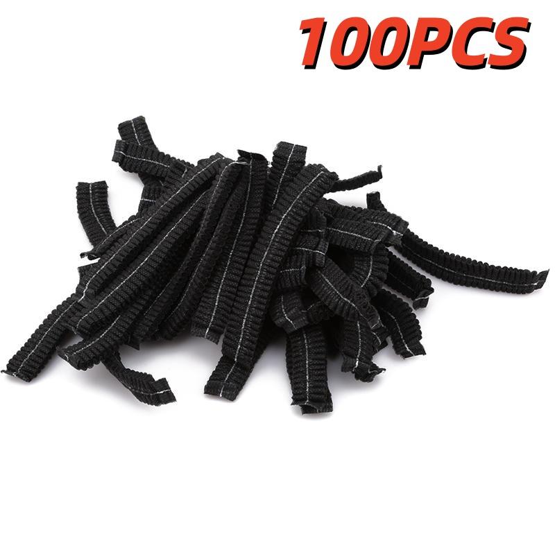100Pcs/Pack Disposable Hair Head Covers Net Bouffant Dustproof Anti Dust Caps Breathable Shower Bathing Hats Kitchen