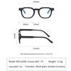 Simple Square Plastic Flat Light Glasses for Men and Women Fashion Trend Anti Blue Light Reading Eyewear