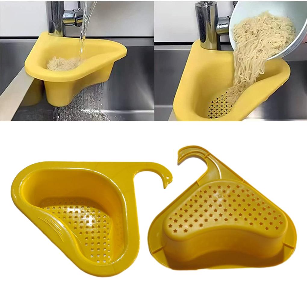 Plastikowy Koszyk Ociekowy do Zlewu Kuchennego Kształt Zwierzęcia Uroczy Trójkątny do Czyszczenia Owoców Resztek Durszlak Restauracja Stojak Ociekowy