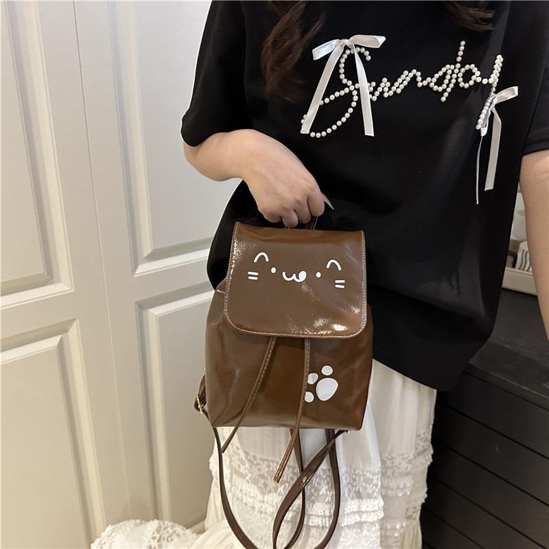 Beautiful Casual Solid Color Daily Practical Backpack Spring and Summer New Versatile Student Class Commuter Bag