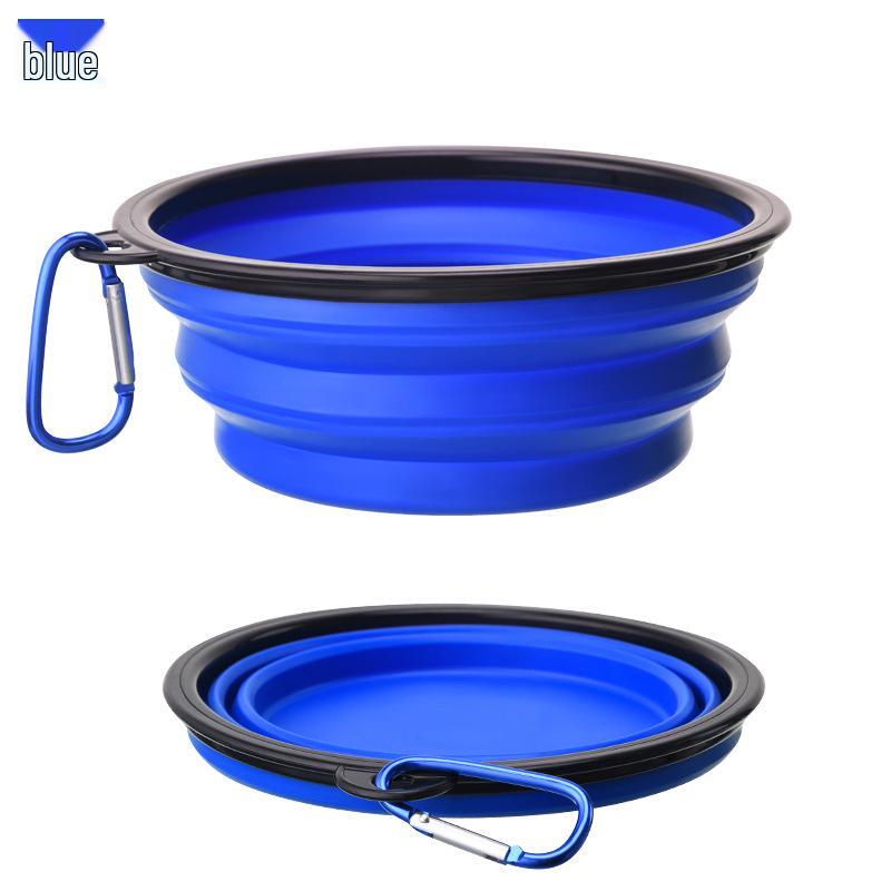 

Складная силиконовая миска для домашних животных для собак и кошек - Портативная дорожная чашка для еды и воды 350ML Bowl