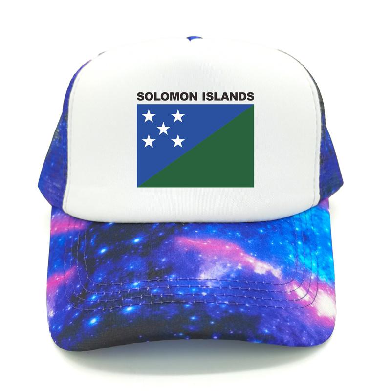 Șapcă de camioner din Insulele Solomon Pălărie de vară unisex cu drapel de țară rece Șepci de baseball Șepci de plasă unisex în aer liber