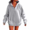 Women's Fashion Casual Long Sleeve Solid Color Hooded Sweatshirt Tops