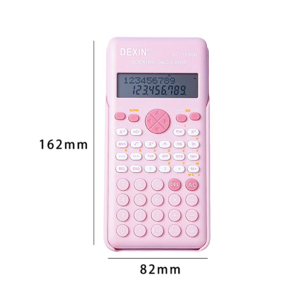 Scientific Calculators Pink Math Calculator With 240 Multi-functional Calculator 2 Lines Lcd Display Ideal For Teachers