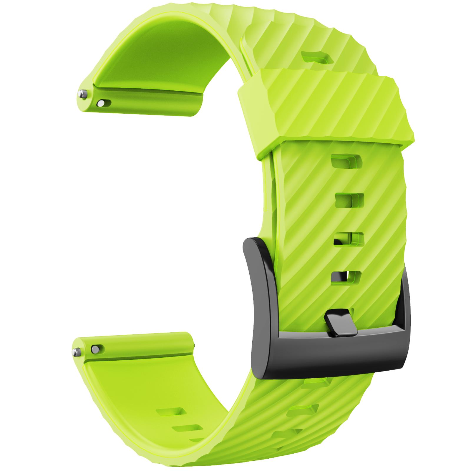 

Для Suunto 7/Suunto 9 Ремінець Браслет Для Suunto 9 Baro/9 Spartan/9 GPS М який Силіконовий Спортивний Ремінець Для Годинника Запасний Ремінець 24mm зелений