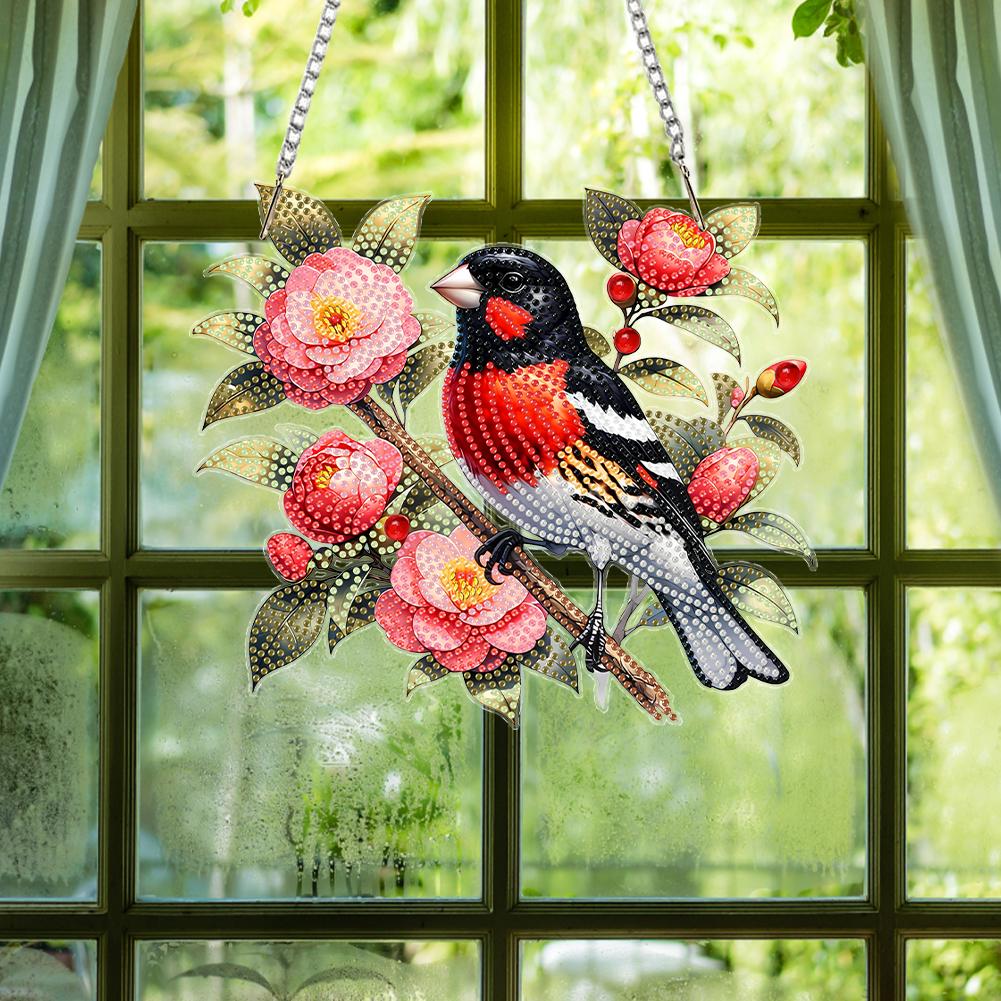 Acrylic 2D/Flat DIY Special Shape Hanging Diamond Art Kits Rhinestone Diamond Art Window Pendants Wall Decor for Home & Windows