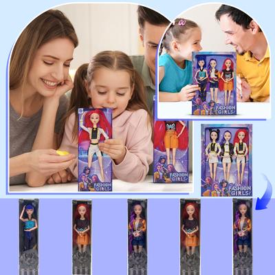 Fashionable Plastic Doll Figures Collection With Unique Stylish Outfits And Colorful Hairstyles Perfect Gift For Kids To And Creat