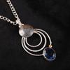 London Blue Topaz Pendant, 925 Solid Sterling Silver Gemstone Jewelry, Handmade Pendant, For Thanksgiving