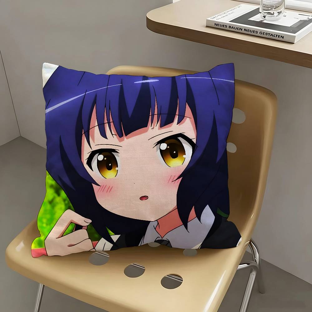1pc Maya Jouga Anime Characters Pillow Case Fashion Square Pillowcase Bedroom Sofa Room Ins Decoration Leisure