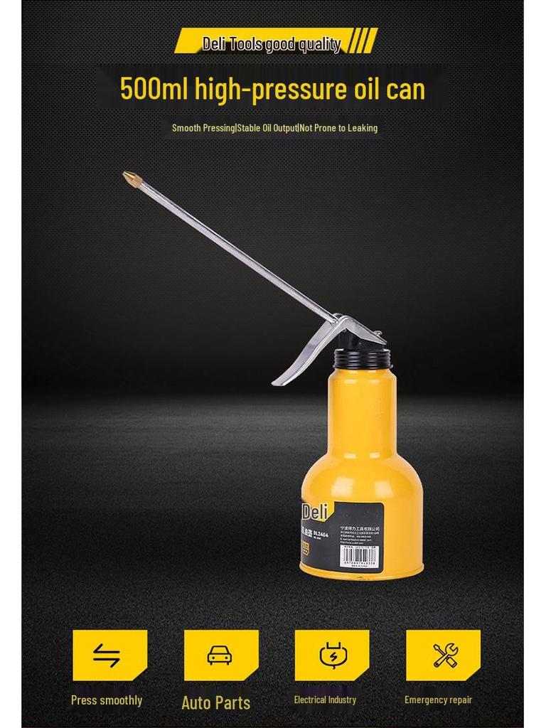 Deli High-Pressure Manual Oil Drip and Lubricant Can