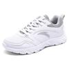 Anta Lightweight Leather Sports Shoes Low Top Casual Shoes Women Sneakers White Gray 92213551-4