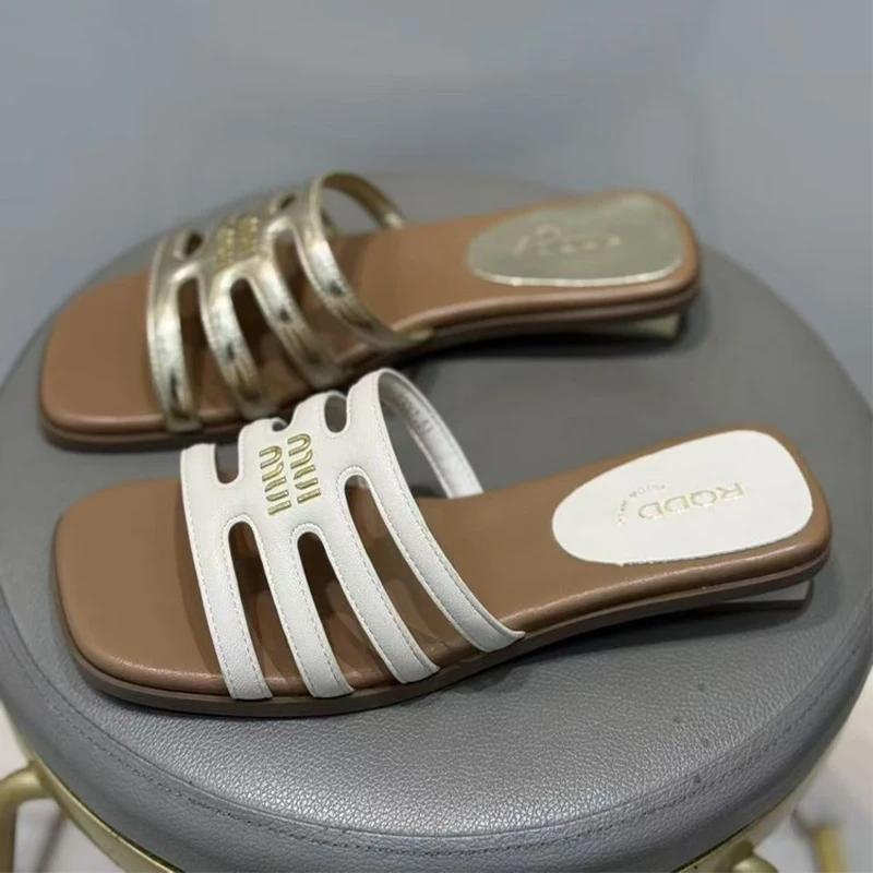 Fashion Women's Slippers Flats Casual Shoes Summer Dress Woman Sandals 2025 Fashion Beach Flip Flops Cozy Slides New Zapatillas De Mujer