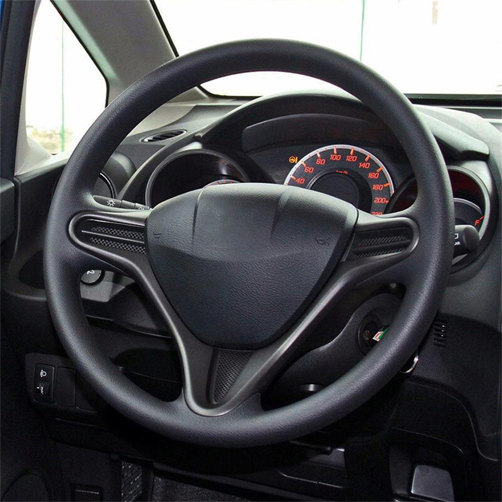 Steering Wheel Trim Garnish - For Honda Fit City 2009-2014 - Black Interior Cover