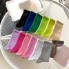 Unisex Mid-Tube Elastic Sports Cotton Socks - Comfortable, Colorful, All-Match Design