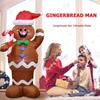 1.5M Christmas Inflatable LED Gingerbread Man Cookie LED Lights Indoor Outdoor Yard Airblown Decoration Fun Xmas Party Display