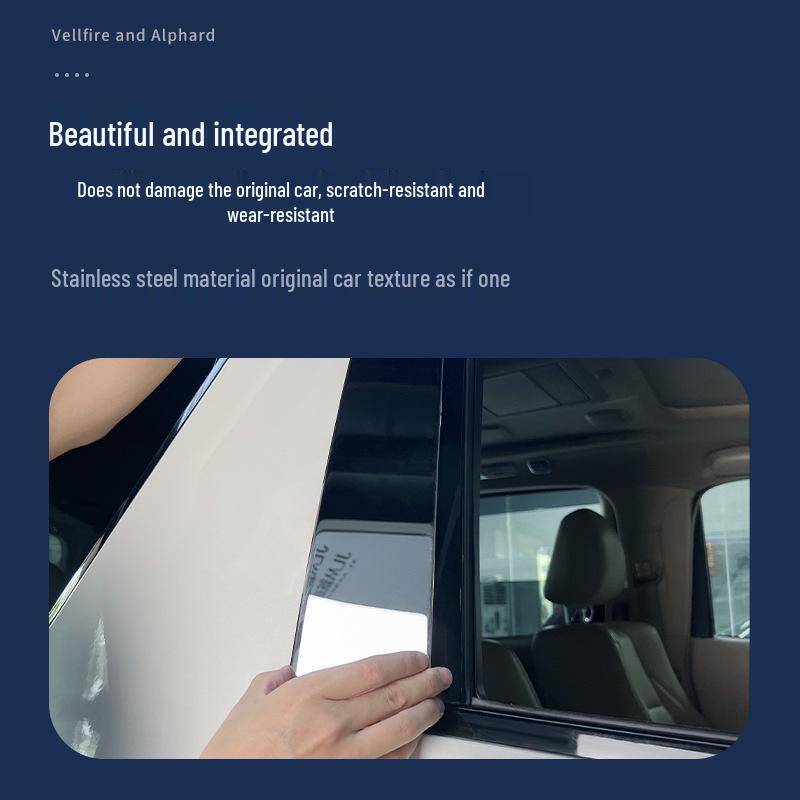 Alphard 20 Series Vellfire Middle Pillar Window Trim Modification