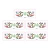 5Pcs Soccer Face Stickers for World Mug, Football Fan Temporary Tattoos, Waterproof Cheering Body Art Decals for Game Day