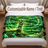 Pătură moale cu tematica Arborele Vieții Personalizată cu Numele Clientului Text Imprimat Pătură Caldă Decor pentru Casă Canapea Dormitor