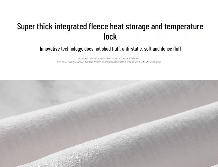 Women's Fleece-Lined Narrow Leg Trousers - Autumn/Winter 2024 Wide Leg Petite Sport Casual Pants