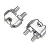 Doshu Wire Clip Clamp (M2) - Fits M2, M3, M4, M5, and M6 Rope Types, Includes Storage Case, SUS304 2mm Stainless Steel, for Wire Rope Terminals