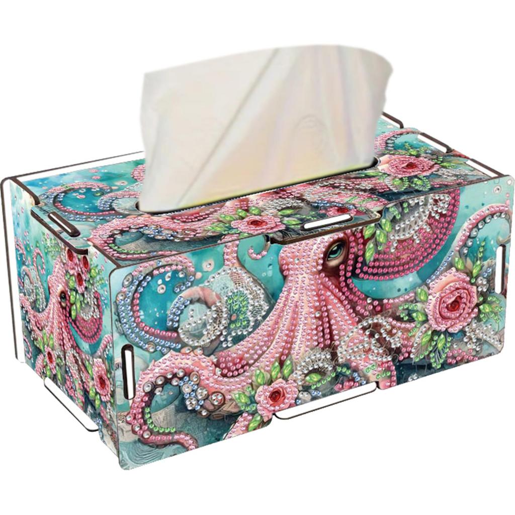 DIY Diamond Painting Napkin Holder Kit Diamond Napkin Holder Set Diamond Art Paper Towel Holder for Home & Office Decor
