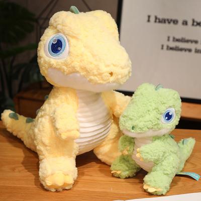 Squishy Dinozor Peluş Oyuncak Yumuşak Çizgi Film Büyük Gözlü Dino Peluş Bebek Kawaii Hayvan Çocuk Doğum Günü Hediyeleri Doldurulmuş Sarılma Yastığı Yastık