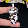 Wild Horse Gemstone Handmade 925 Sterling Silver Jewelry Pendant 2.56" KG-281