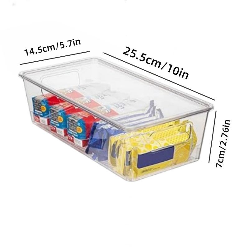 

1/2 шт. органайзер для холодильника, складной контейнер для хранения продуктов, холодильник, прозрачный пластиковый контейнер для заморозки продуктов, кухонный органайзер для кладовой