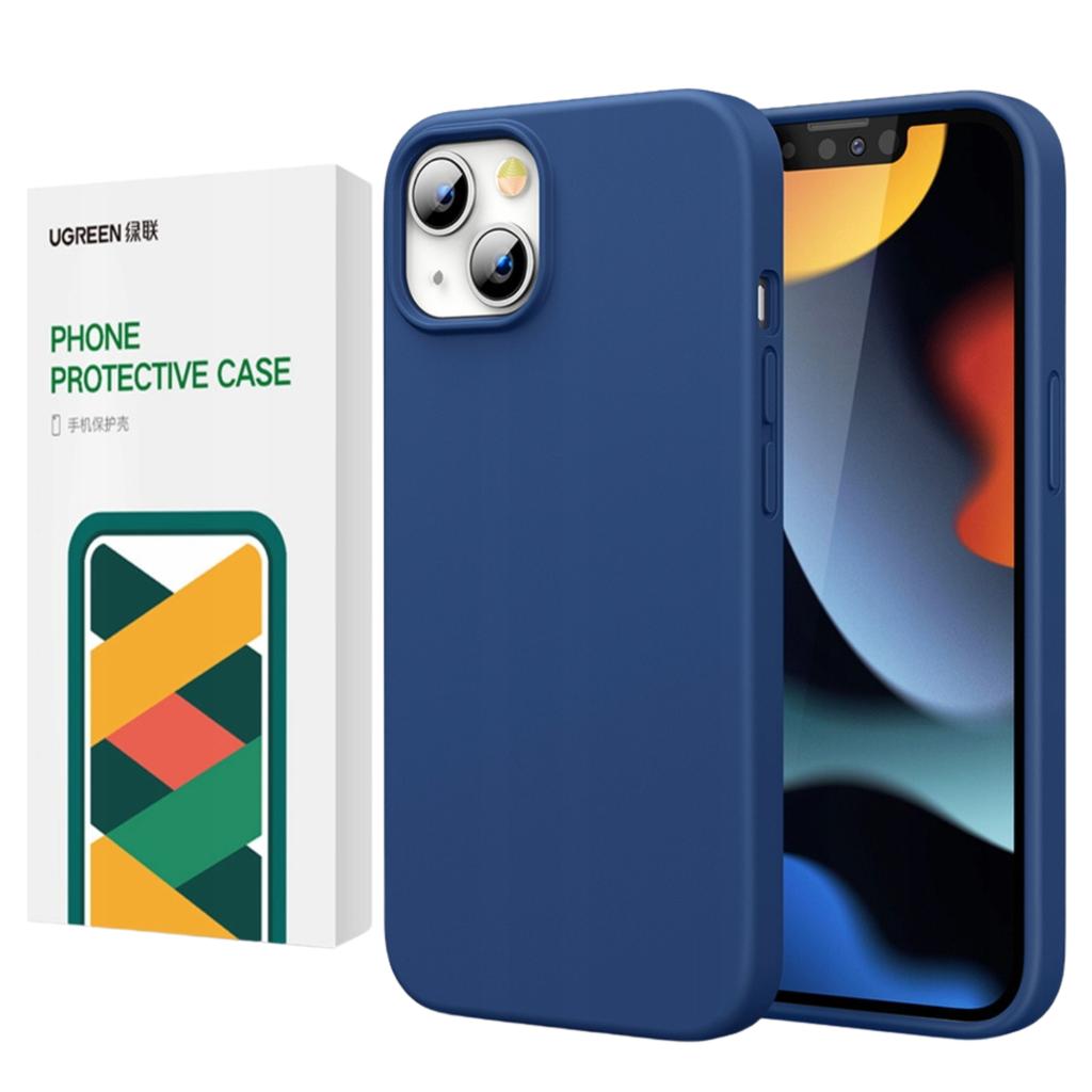 Ugreen Protective Silicone Case Gumowe Elastyczne Silikonowe Etui Pokrowiec Iphone 13 Pro Niebieski