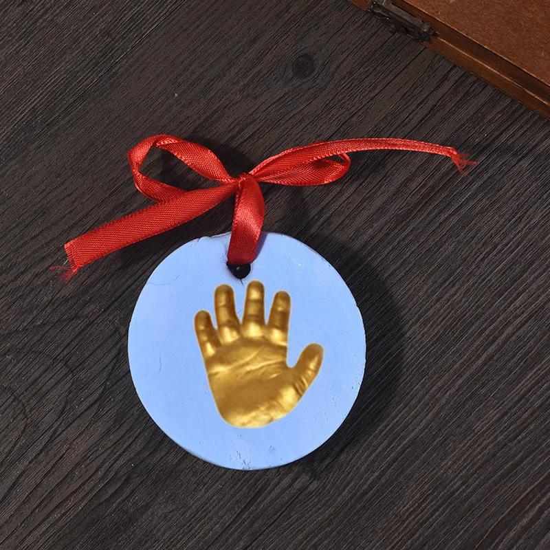Newborn Hand and Foot Print Growth Commemorative Children's Foot Clay Environmental Protection Printing Clay Commemorative Gift