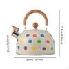 Whistling Kettle with Wooden Handle Multifunctional Stainless Steel Coffee Tea Whistle