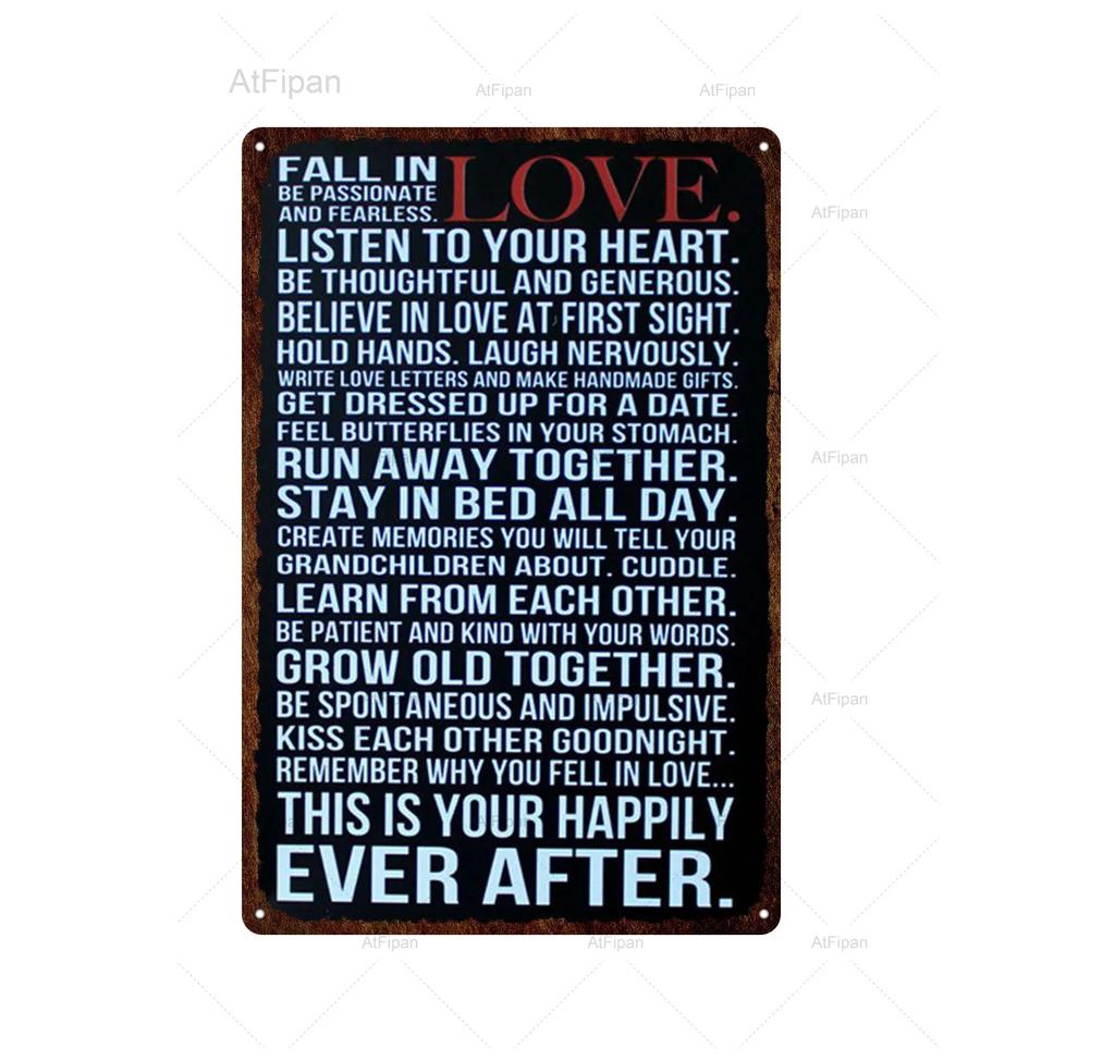 Vintage Family Life Metal Tin Sign  Retro Man Cave Rules Kitchen  Bathroom Wall Decor Home Decor Accessories