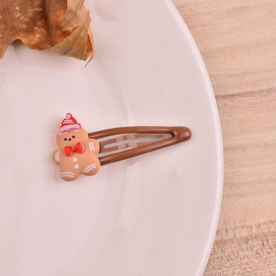 Vánoční kreslená sponka do vlasů Sněhulák - Roztomilý sváteční doplněk pro děti, vhodný pro miminka