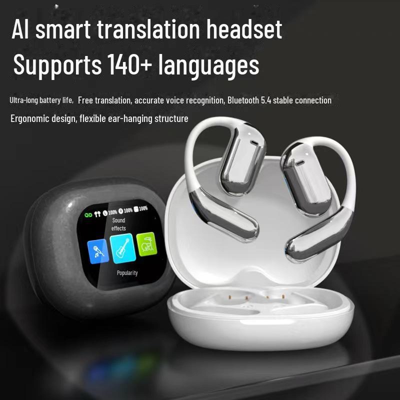 Fone de ouvido esportivo Bluetooth Q16Pro pendurado na orelha com codificação jato de tinta e design indolor