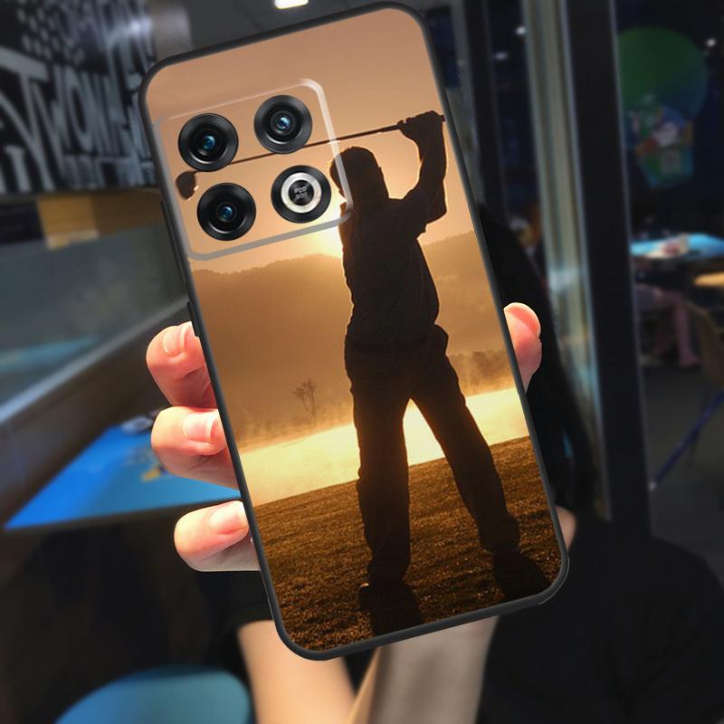 

GOLF GOLFER GOLFING SUNSET Funda For OnePlus 12R 13 R 12 11 9 10 Pro 8T 9RT 10T OnePlus Nord 4 CE 2 3 Lite N20 N30 Case For OnePlus Nord