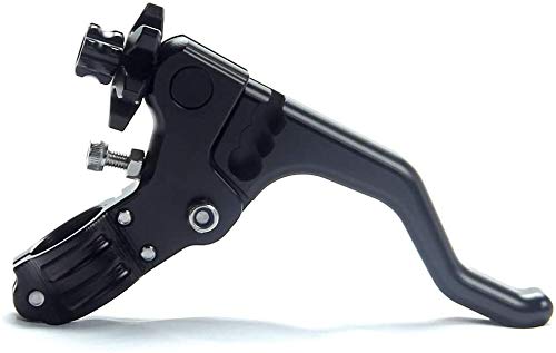 

heran черный мотоцикл короткий трюковой рычаг сцепления 22 мм трос сцепления Bull Performance легкий левый рычаг для Honda Kawasaki Yamaha Suzuki Triumph