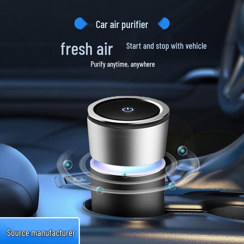 2025 Automatic Car Air Purifier with Atmosphere Light
