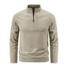 Men's Quick-Dry Long-Sleeve Half-Zip Base Layer for Spring & Autumn Running