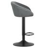 EAST Stool - Gray Velvet / Black Base X 2