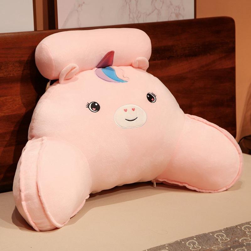 

Iced Doudou Latex Pillow Bedside Cushion Soft Bag Large Backrest Dormitory Bed Reading Waist Protection Sedentary Backrest medium: 60 * 40cm