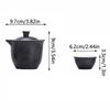 Chinese Style Travel Tea Set, Celadon Cover Bowl Small Set, One Pot, Three Cups, Fast Customer Cup, Portable Kung Fu Tea Maker