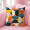 Abstract Geometric Cushion Cover Natural Linen Pillow Case Double-Sided Print Decorative Sofa Pillowcase Home Decor Gift