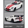 NEW 1/24 Dodge Viper SRT Supercar Alloy Model Car Toy Diecasts Metal Casting Sound and Light Car Toys for Children Vehicle
