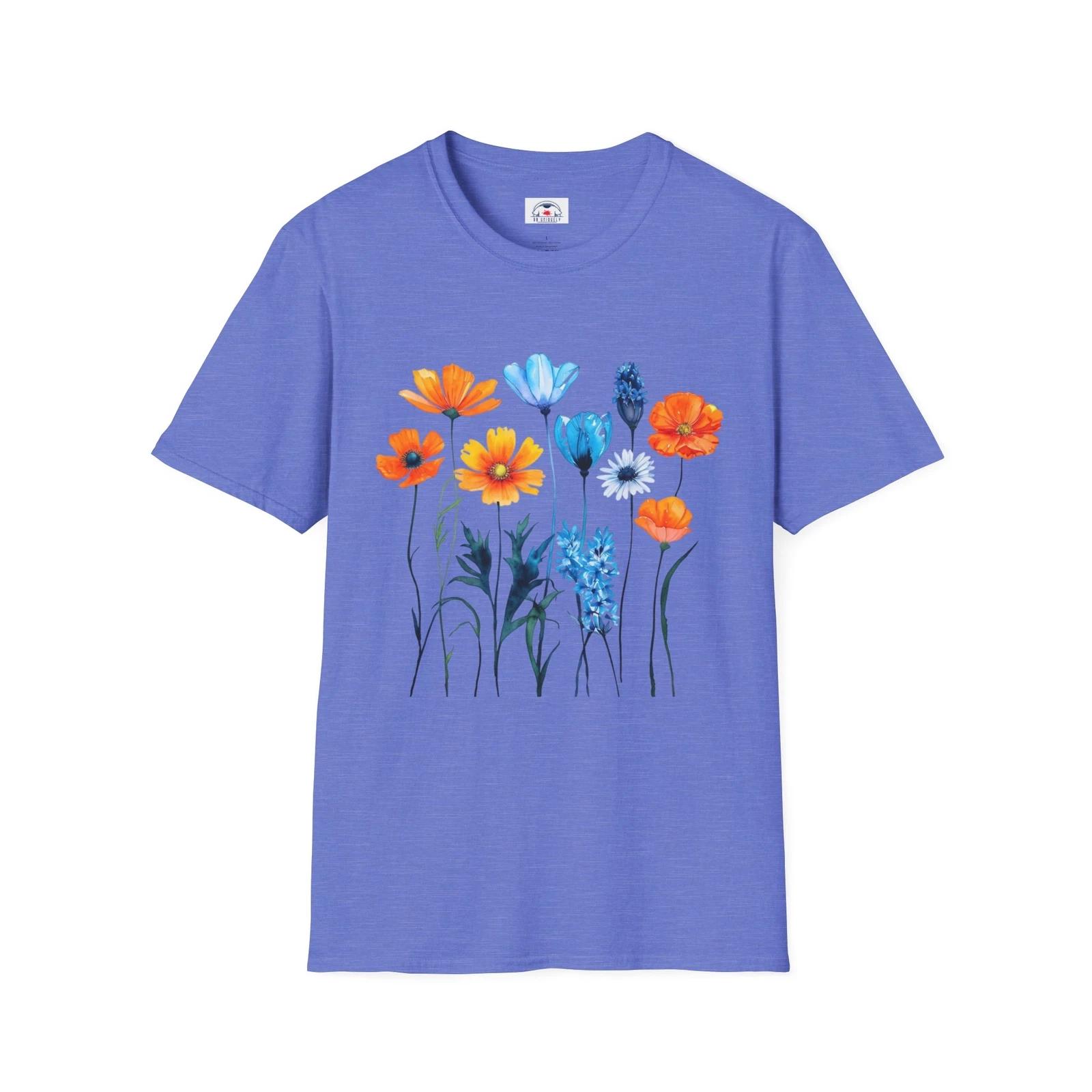 Floral Garden Unisex T-Shirt fower Spring Apparel Nature Lover Gift Casual S