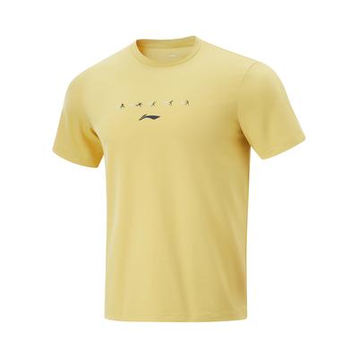 Quick Dry Casual Short Sleeve T-Shirt Unisex Tops Paraffin-Yellow AHSV439-2