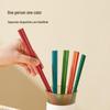 Chui Da Huang Colorful Anti-bacterial Nordic Chopsticks, 5 Pairs