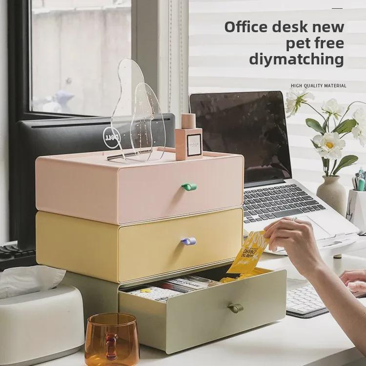 A4 Drawer-Style Desktop Document Organizer Cabinet